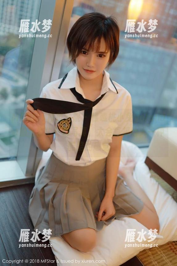MFStar模范学院 - 瞧瞧桃小兔yolanda的全套牛仔裤写真，太会直接给人一种酷酷的感觉