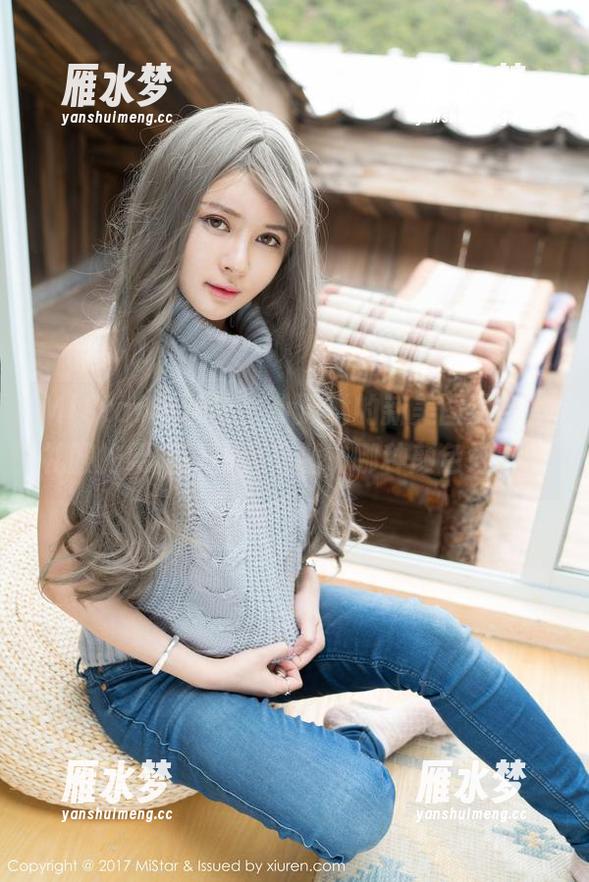 MiStar魅妍社 - 小沫琳的新美图更新，礼服的腰间设计真有趣，哪种颜色好呢？