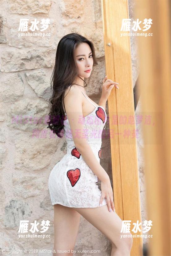 MiStar魅妍社 - 动态图片里的赵梦洁，用皮衣讲述无圣光的另一种美