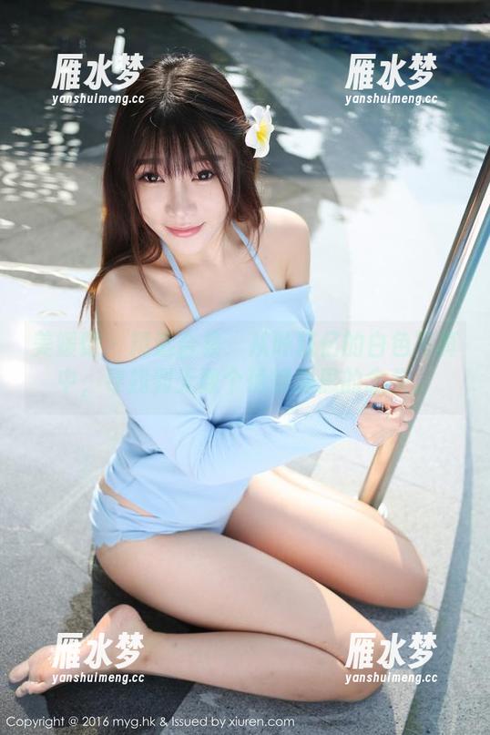 美媛馆 - 精选合集：从叶籽亿的白色写真中，寻找到无数个值得深思的念头。
